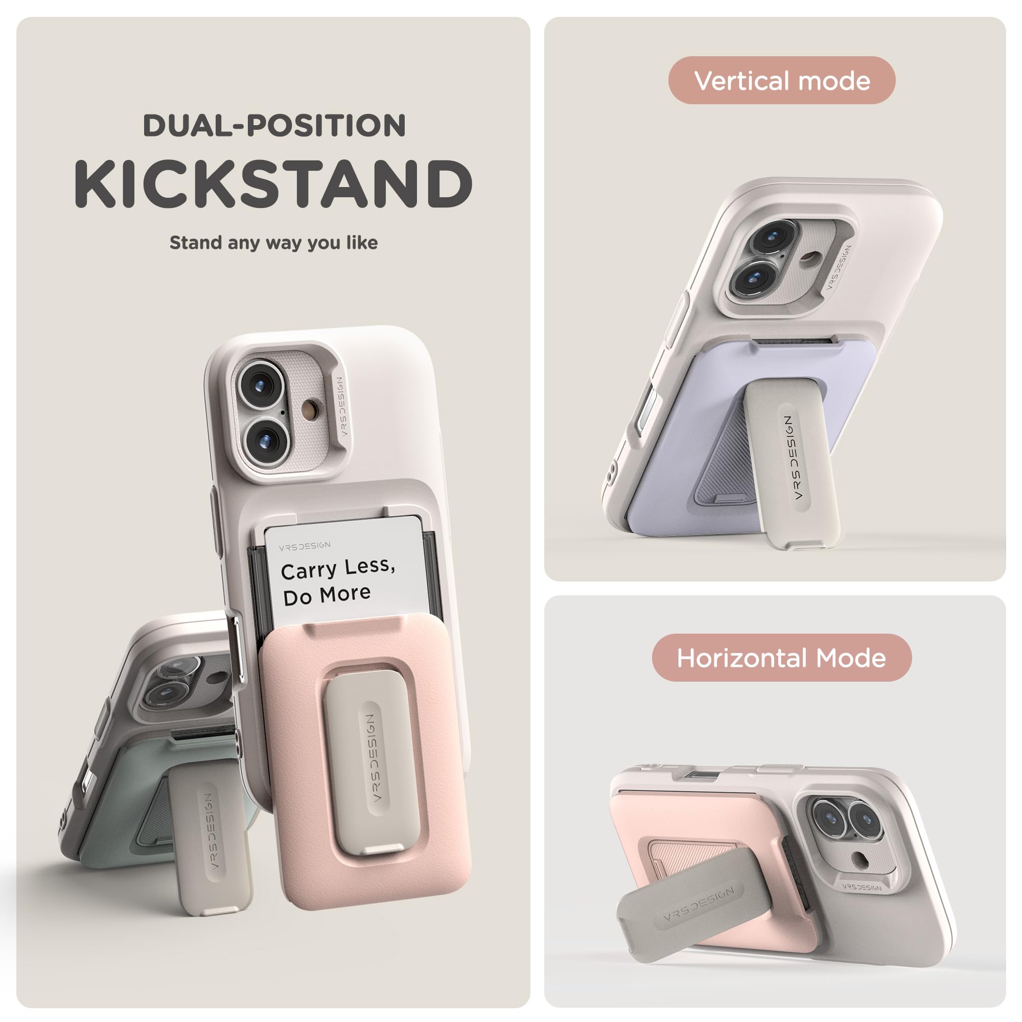 VRS DESIGN Orb Case For Galaxy S25 (2025), Premium Card Wallet Case [3 Cards - View #10