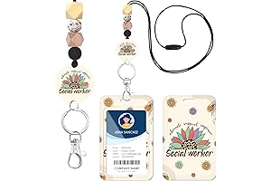 AFRITEE Social Work ID Badge Holder Lanyard: Inspiration for Social Workers