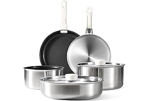 CAROTE Nonstick Stainless Steel Cookware Set: Ultimate Kitchen Companion