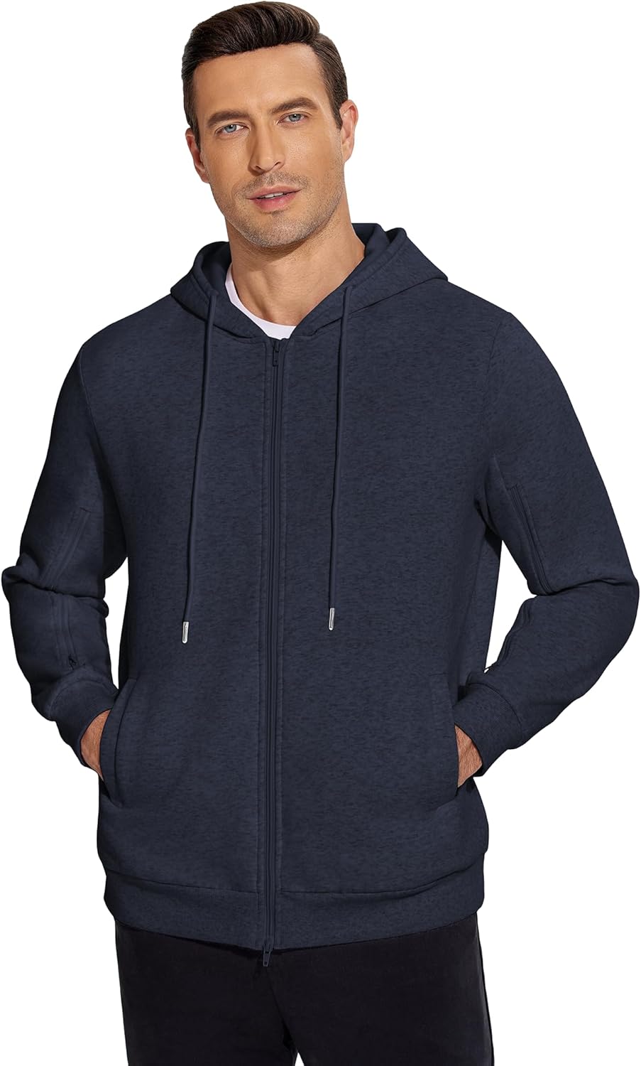 Deyeek Dialysis Sweatshirts with Arm Zipper Jacket Full-Zip Hemodialysis Cotton Warm Heavyweight Sweatshirt - Image 4
