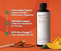 Vista 2 de ALGAECAL Kit de prueba casero gratuito de Omega-3: Pruebas fáciles en el hogar con resultados verificados en laboratorio Triple potencia: 1200 mg