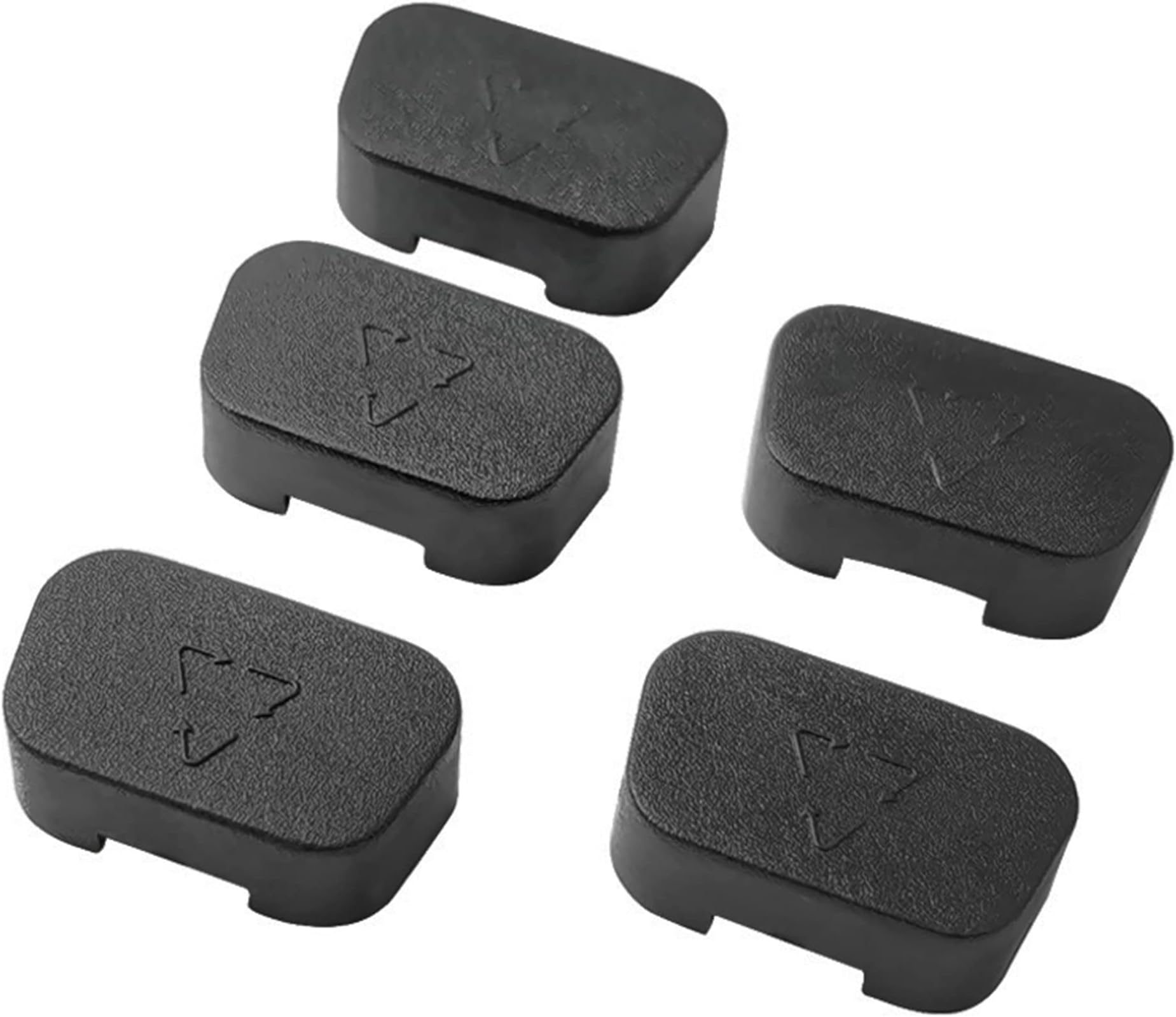 VGA Port Cover Anti Dust Cap VGA Plug Protector for RS232,DB15,DB9 VGA Male Port Connectors 50 PCS 17 mm x 9 mm(Black)