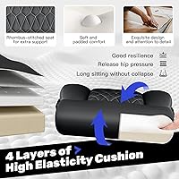 Vista 4 de Silla ejecutiva de oficina de respaldo alto - Escritorio ergonómico para computadora con función de balanceo, de cuero para gerencia