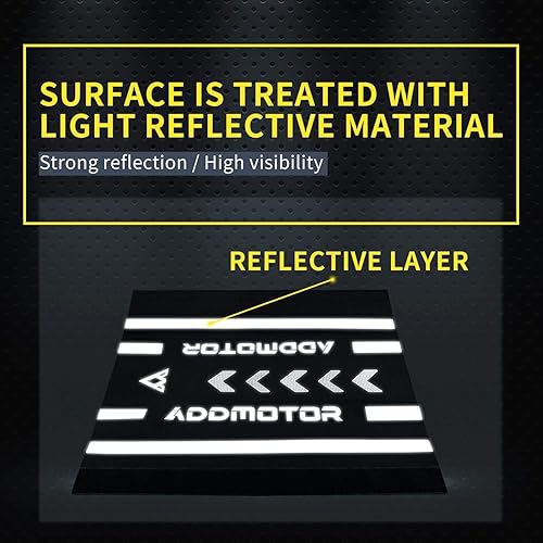 Miniatura 4 de ADDMOTOR Almohadilla de protección de batería de nailon, protector de marco de bicicleta de ciclismo, cubierta protectora reflectante para