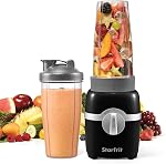 Mixeur personnel Starfrit, deux tasses de 828 ml, modes élevé, bas et pulsation, 300 W, noir