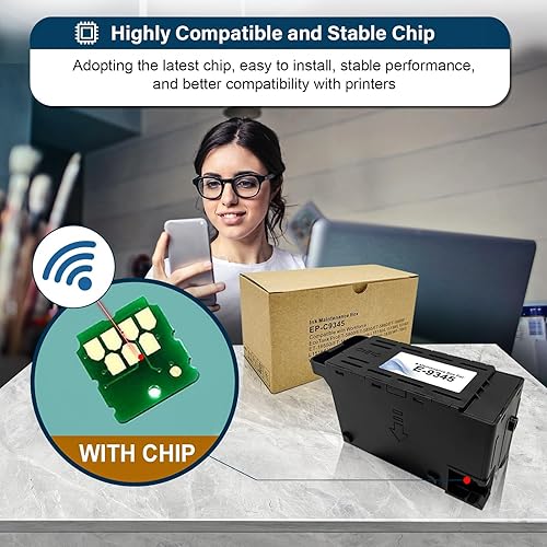 Miniatura 4 de INK+ E-9345 Caja de mantenimiento remanufacturada para ET-8550 ET-16600 ET-5850 WF-7840 ET-5800 ET-16650 ET-8500 WF-7820 ET-5880 WF-7310 ST-C8000