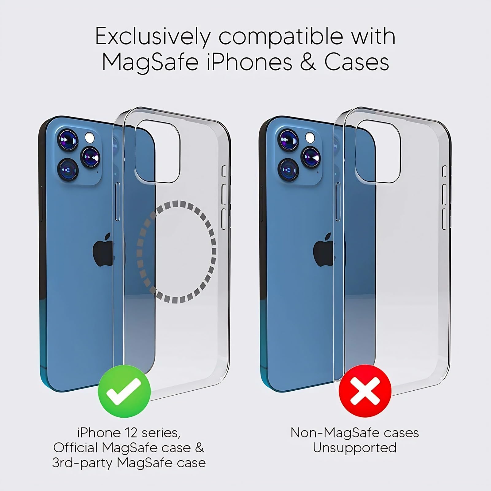 Supporto per telefono a collo d'oca, supporto magnetico flessibile a braccio lungo per scrivania, letto, comodino, staffa per telefono cellulare con morsetto per iOS 15 15 Pro 15 Plus