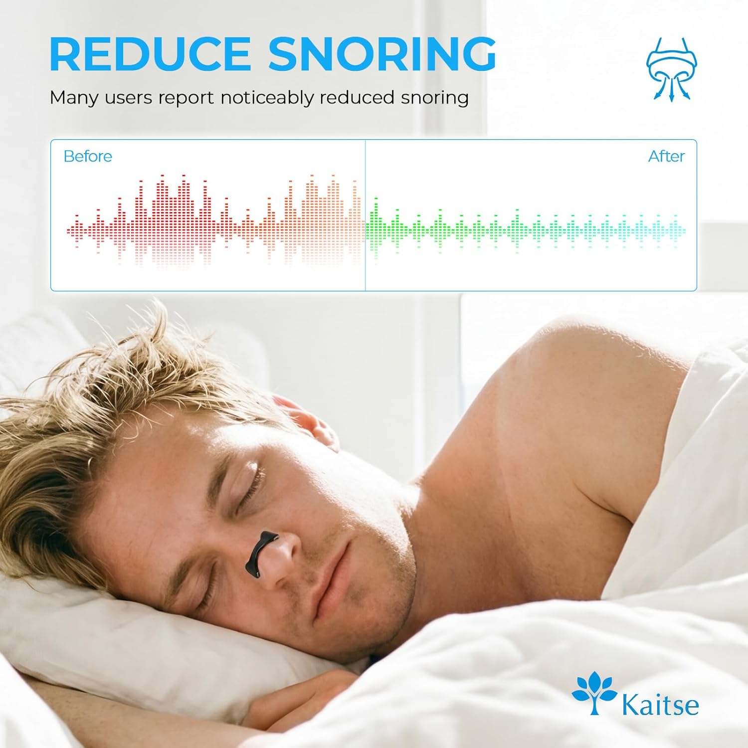 Magnetic Nasal Strips Starter Kit: Comfortable Nasal Breathing Support for Sleep, Helps Reduce Snoring Noise, Includes 60 Tabs (30 Uses) with 4 Sizes - Image 3