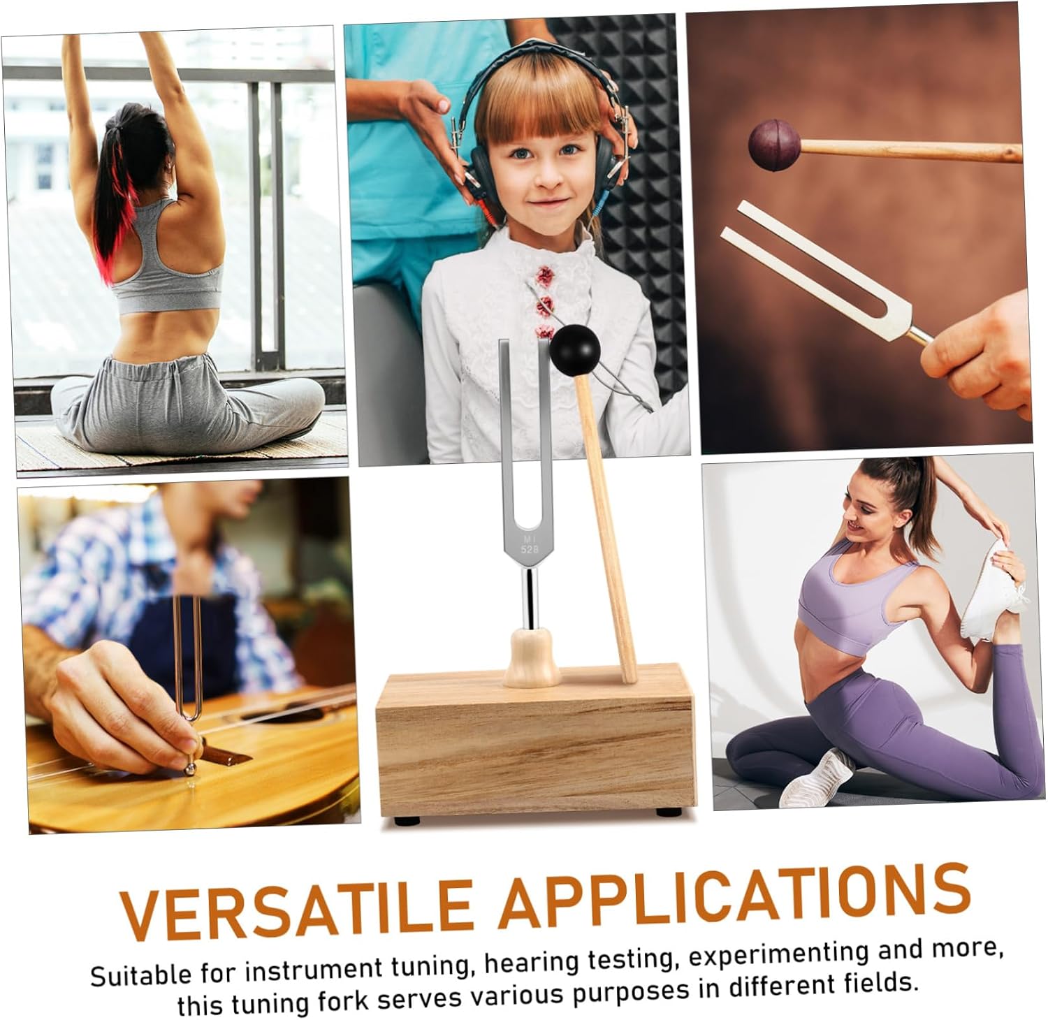 Tuning Fork with Resonator Box Mallet Durable Aluminum Alloy Instrument for Sound Healing Yoga Meditation and Tuning Applications