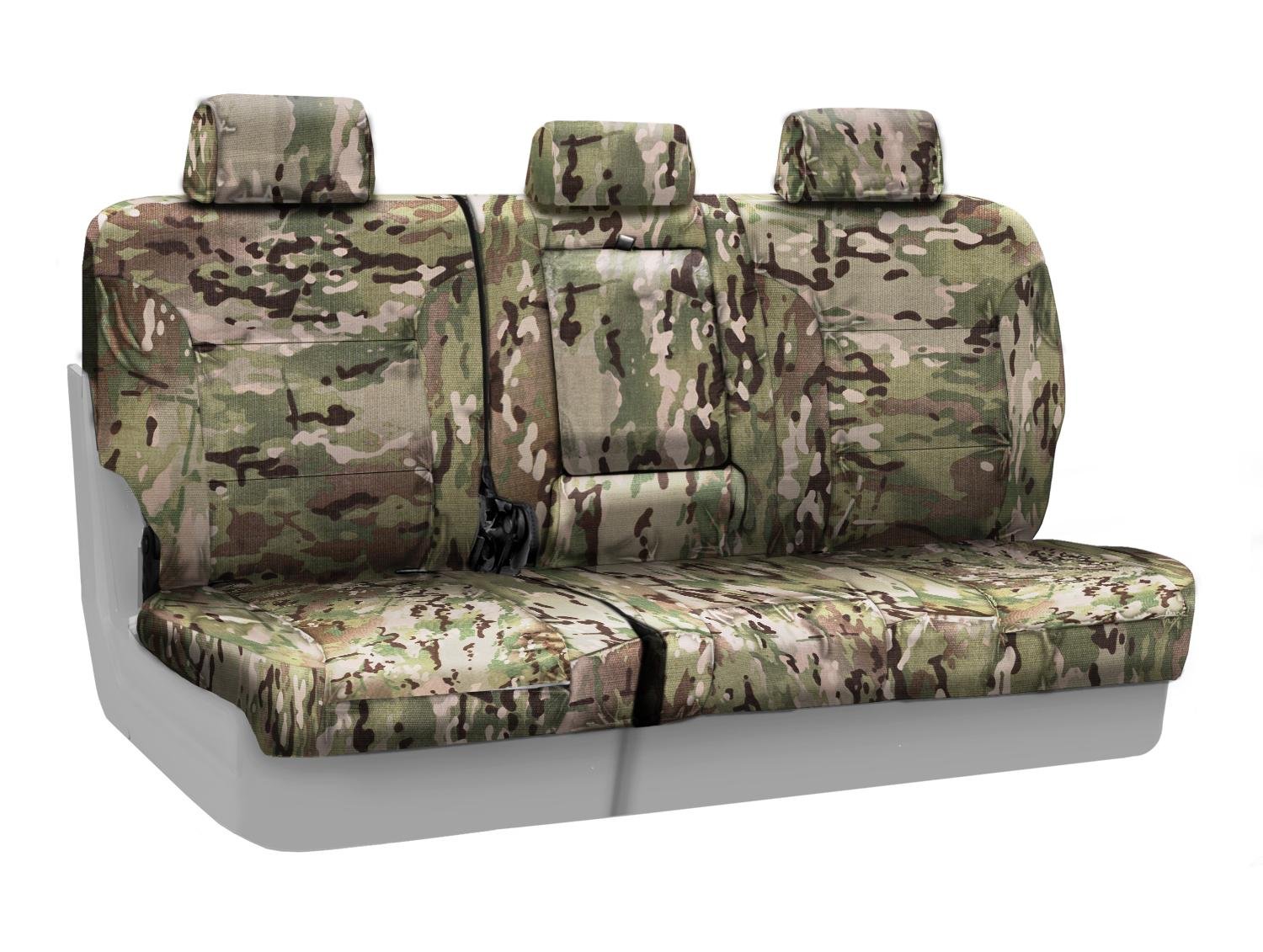 Coverking Rear 60/40 Bench Custom Fit Seat Cover for Select Hyundai Accent Models - Cordura Ballistic (MultiCam)