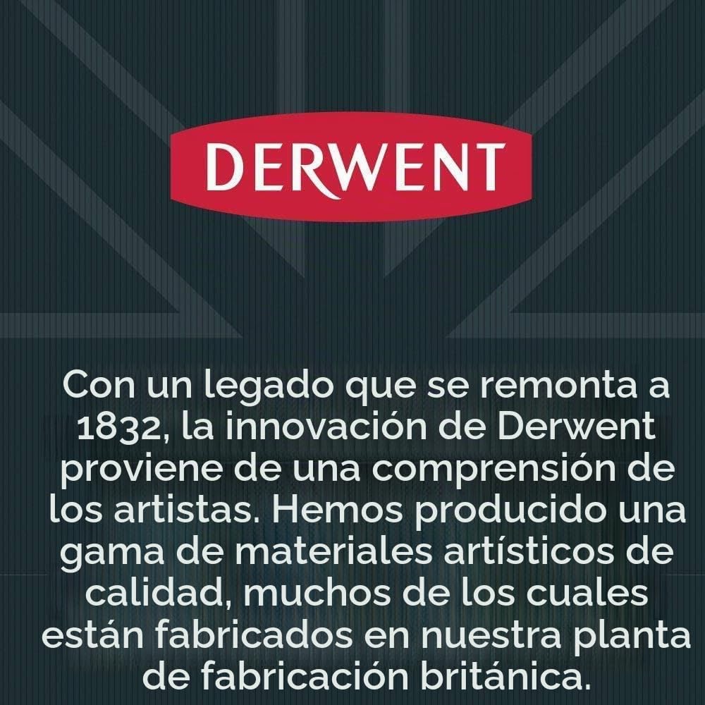Derwent Inktense Set de 36 Barras de Pintura, Lápices Acuarelables de 8mm Solubles en Agua para Dibujar y Pintar en Papel o Tejidos, Calidad Profesional (2301979)