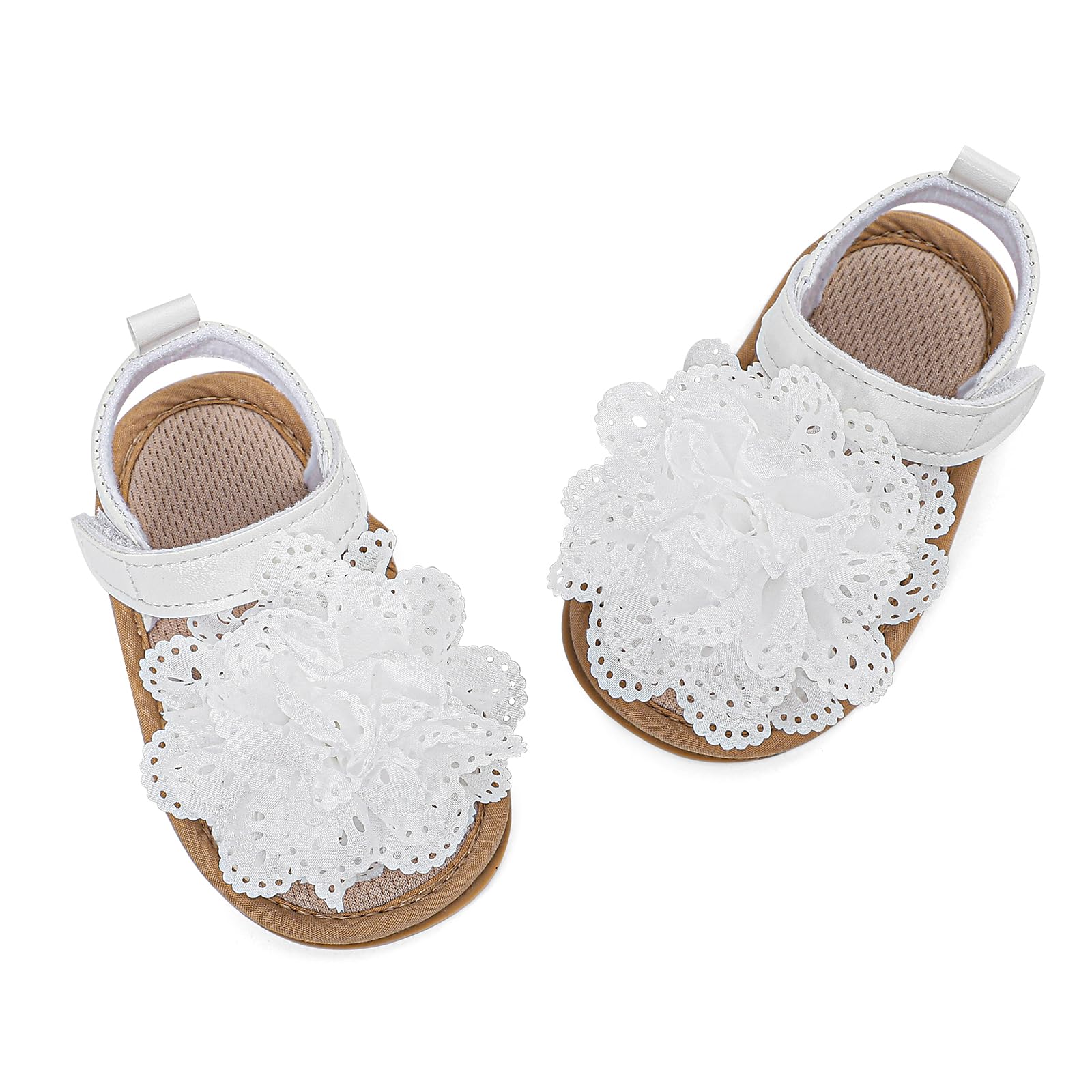 LACOFIA Baby Girls Sandals Infant Summer Shoes Anti-Slip First Walking Shoes — view 5