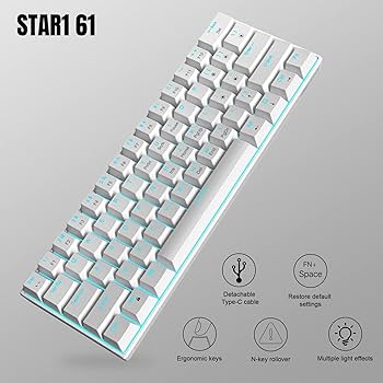 新品高速反応！MageGeeゲーミングキーボード灰 Amazon | MageGee ラピッドトリガー キーボード | 68キー 英語