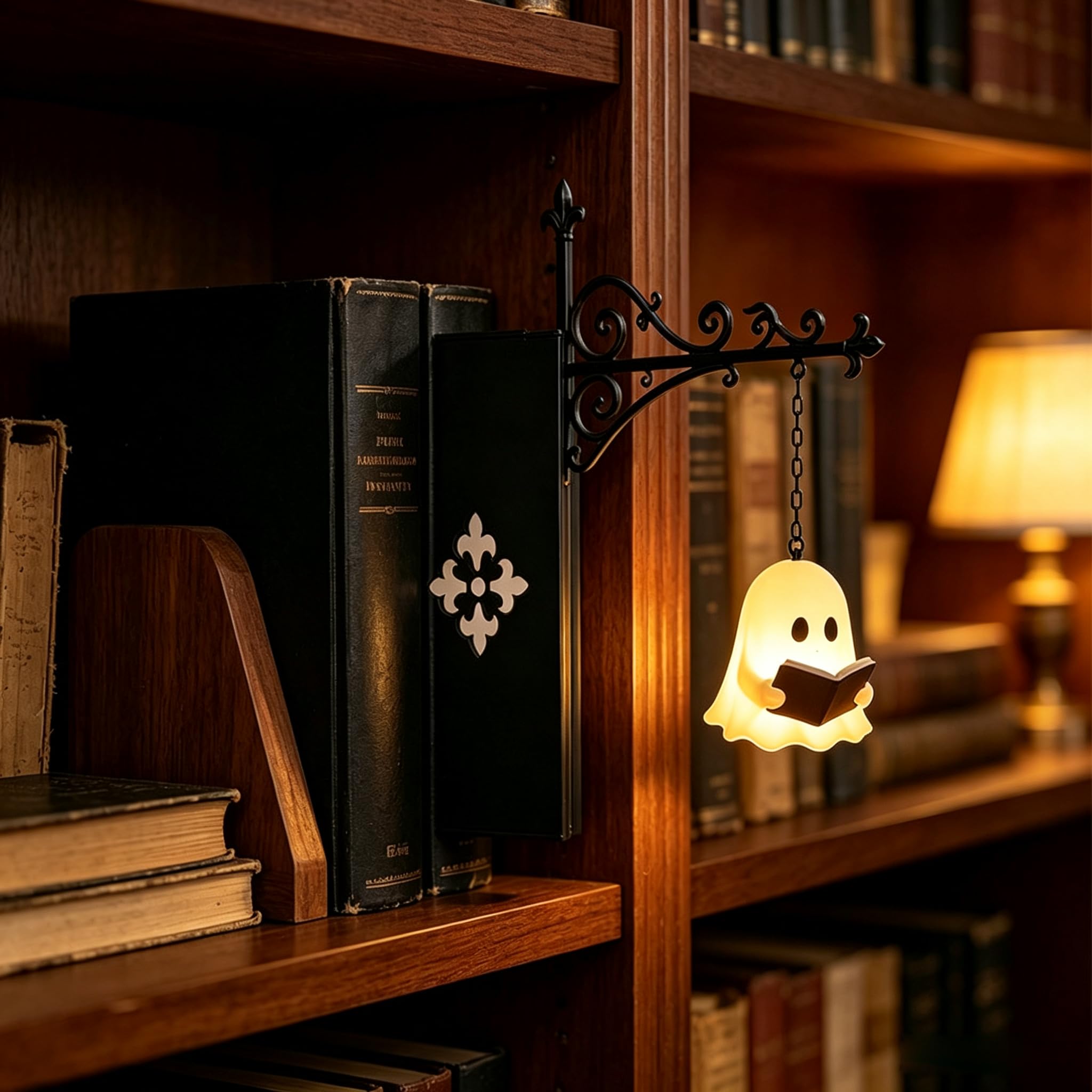 Bookshelf Lamp, Mini Decorative Bookshelf Light, LED Reading Shelf Lighting for Book Lovers, Retro Book Scene Lantern Ornament for Study Reading Corner, Ideal Present for Bibliophiles (1PC)