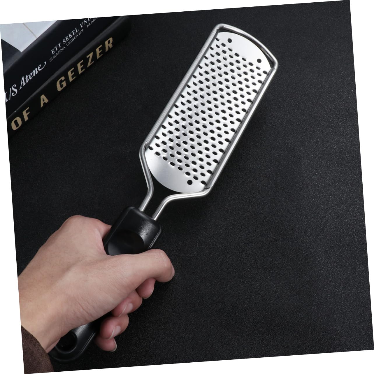 OATIPHO 1PC Stainless Steel Foot File for Removal Durable Tool with Long Handle for Easy Use for Professional and Home Care