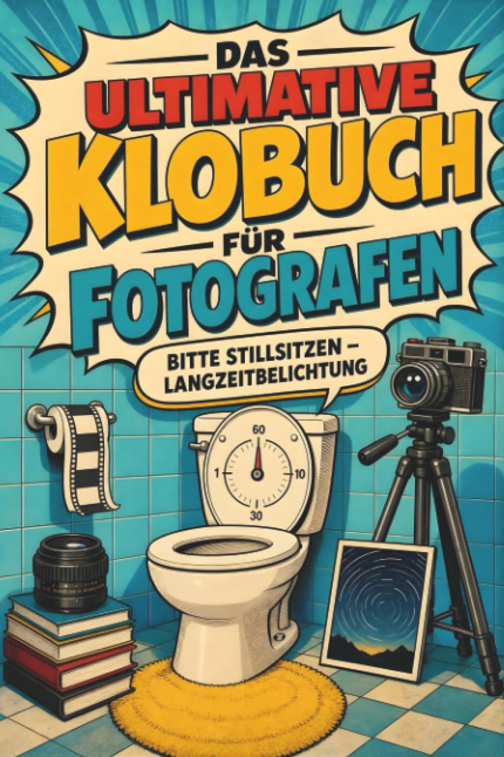 Das ultimative Klobuch für Fotografen: Bitte stillsitzen – Langzeitbelichtung. Lustiges Geschenk für Fans von Fotografieren, Kameras und Photoshop