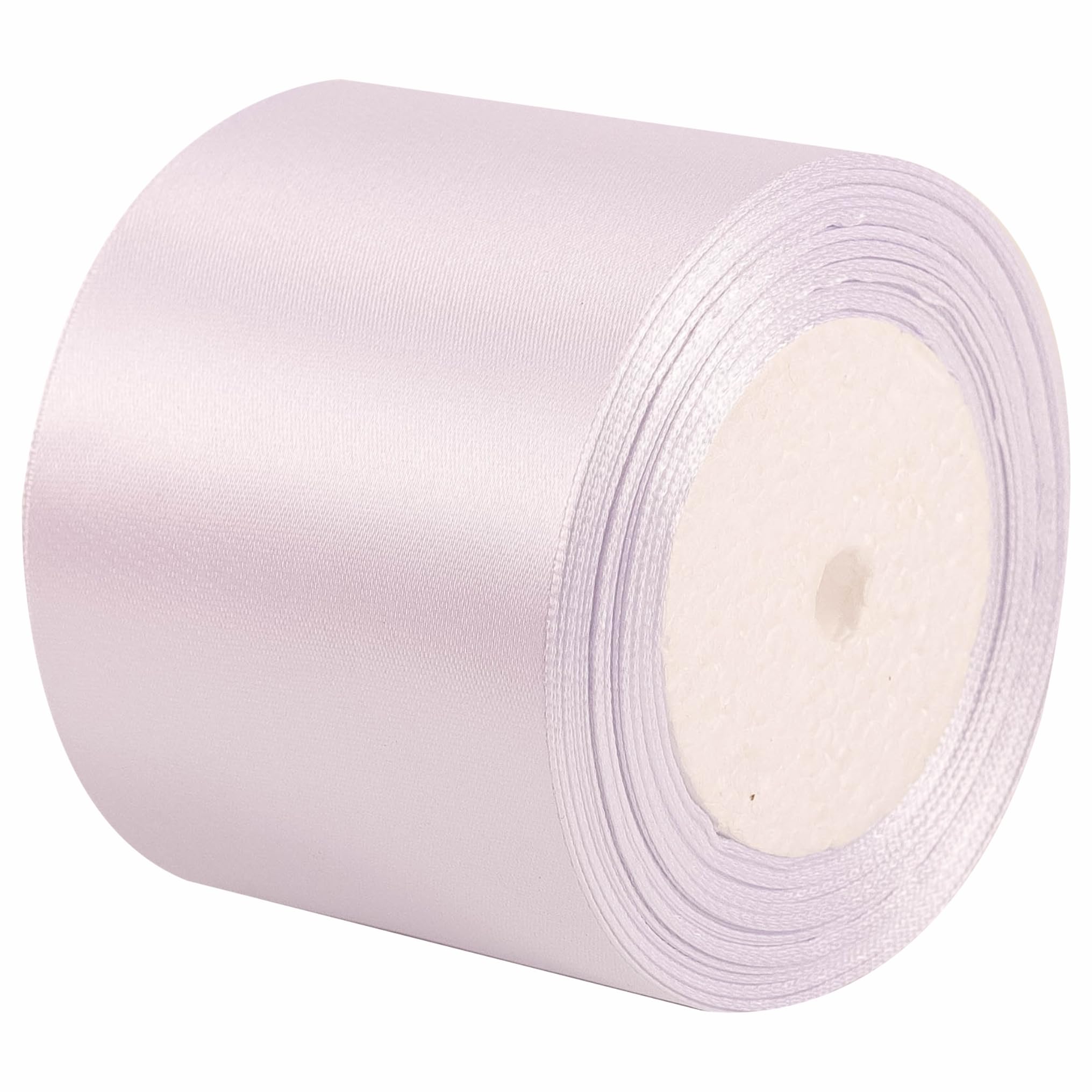 75mm Wide White Solid Satin Ribbon for Gift Wrapping 22M,Silk Thick Ribbon Polyester Ribbons 75mm for Crafting Christmas,Hair Bows