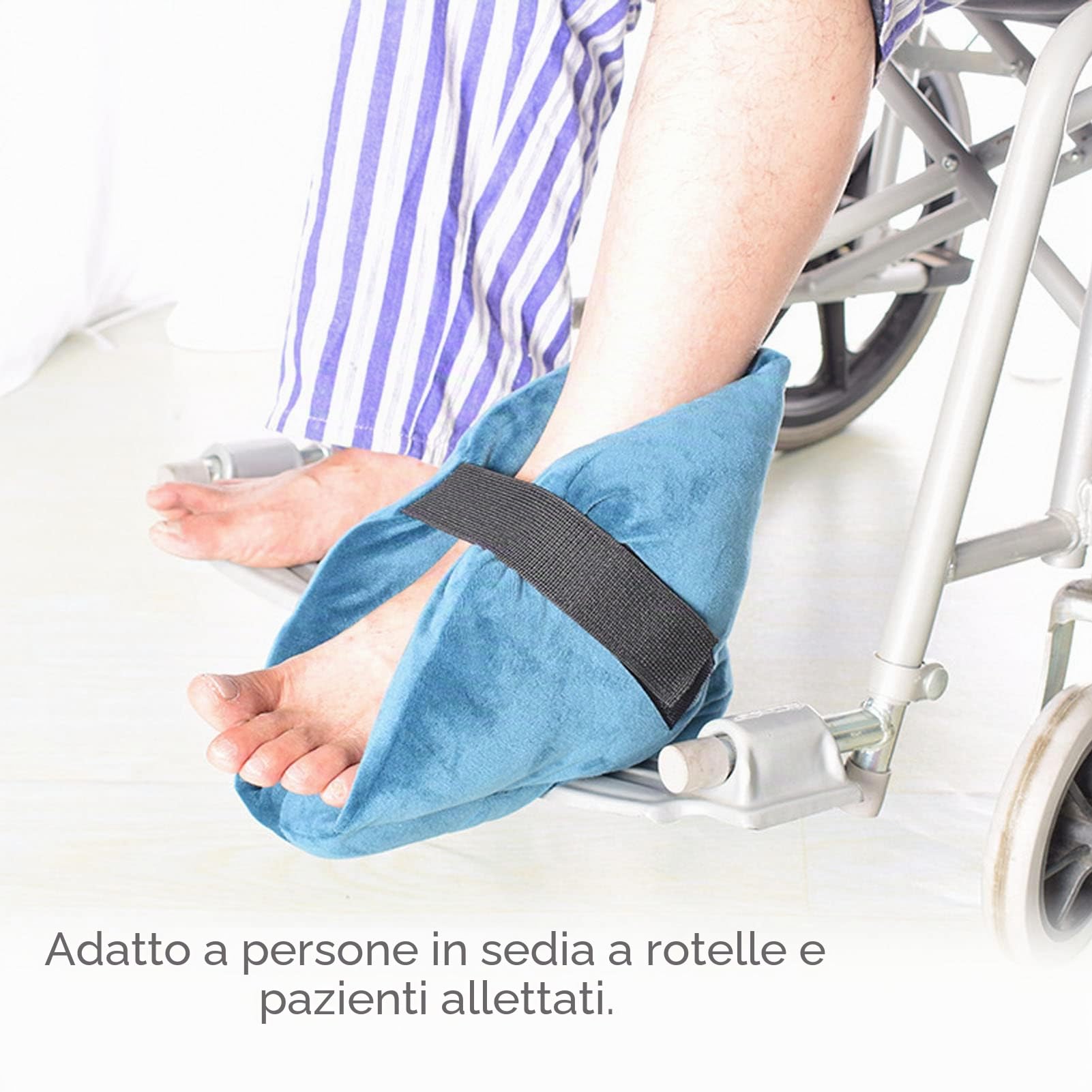 Cuscino Protettivo Tallone Morbido Antidecubito, Sollievo Dolore Piede e Caviglia, Protezione Ulcere Spesso Comfort