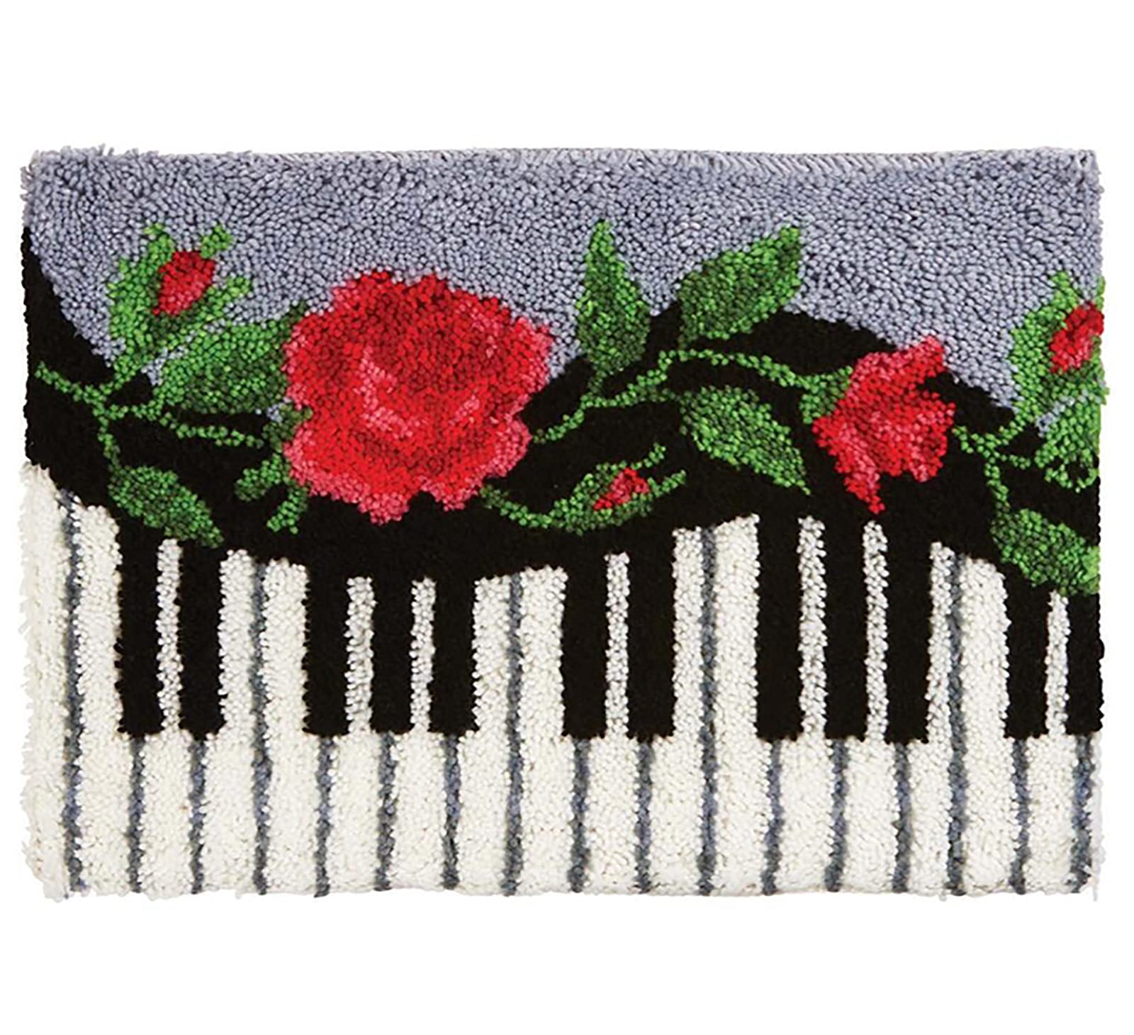 Latch Hook Rug Kits 20.5 X 15 Inch DIY Needlework Unfinished Crocheting Rug Kit with Color Preprinted Pattern,ZD271