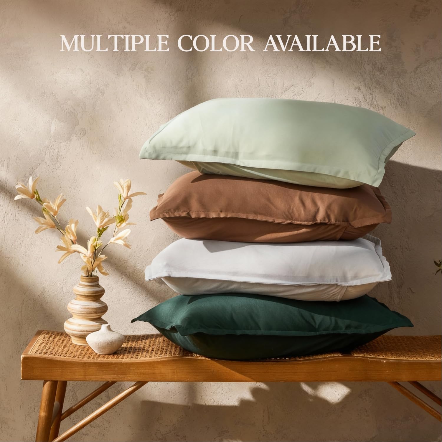 Andency White King Size Comforter Set, 3 Pieces Boho Solid Bedding Comforters & Sets for Women Men, Soft Lightweight Fluffy All Season Down Alternative Bed Blanket Quilt Set - Image 6