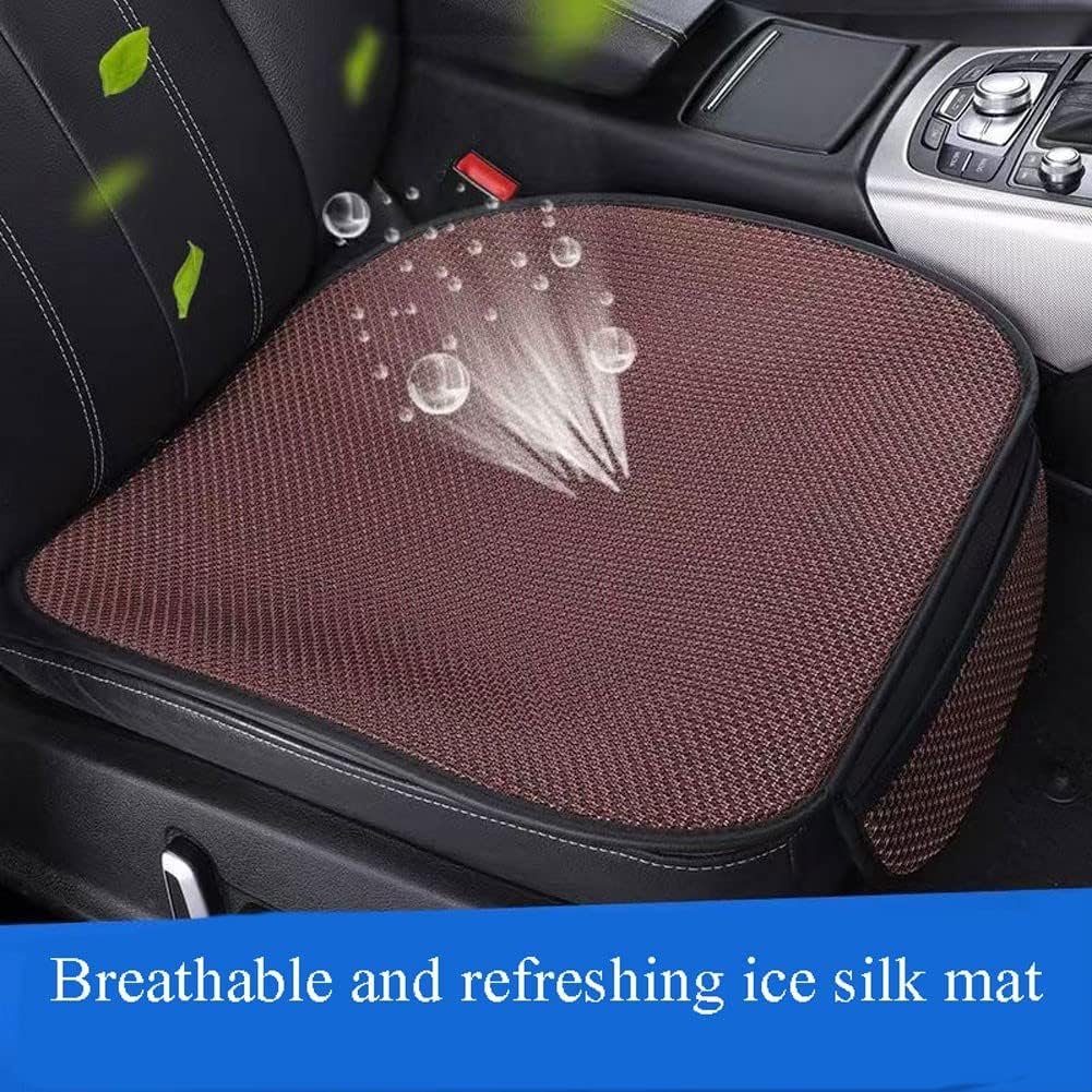 HYQHYX car seat Cushions for Driving Car seat Cushion, ice Silk car seat Cushion, Breathable car Cushion, can be Used in All Seasons, car Home Comfort Cushion(Color:2,Size:)