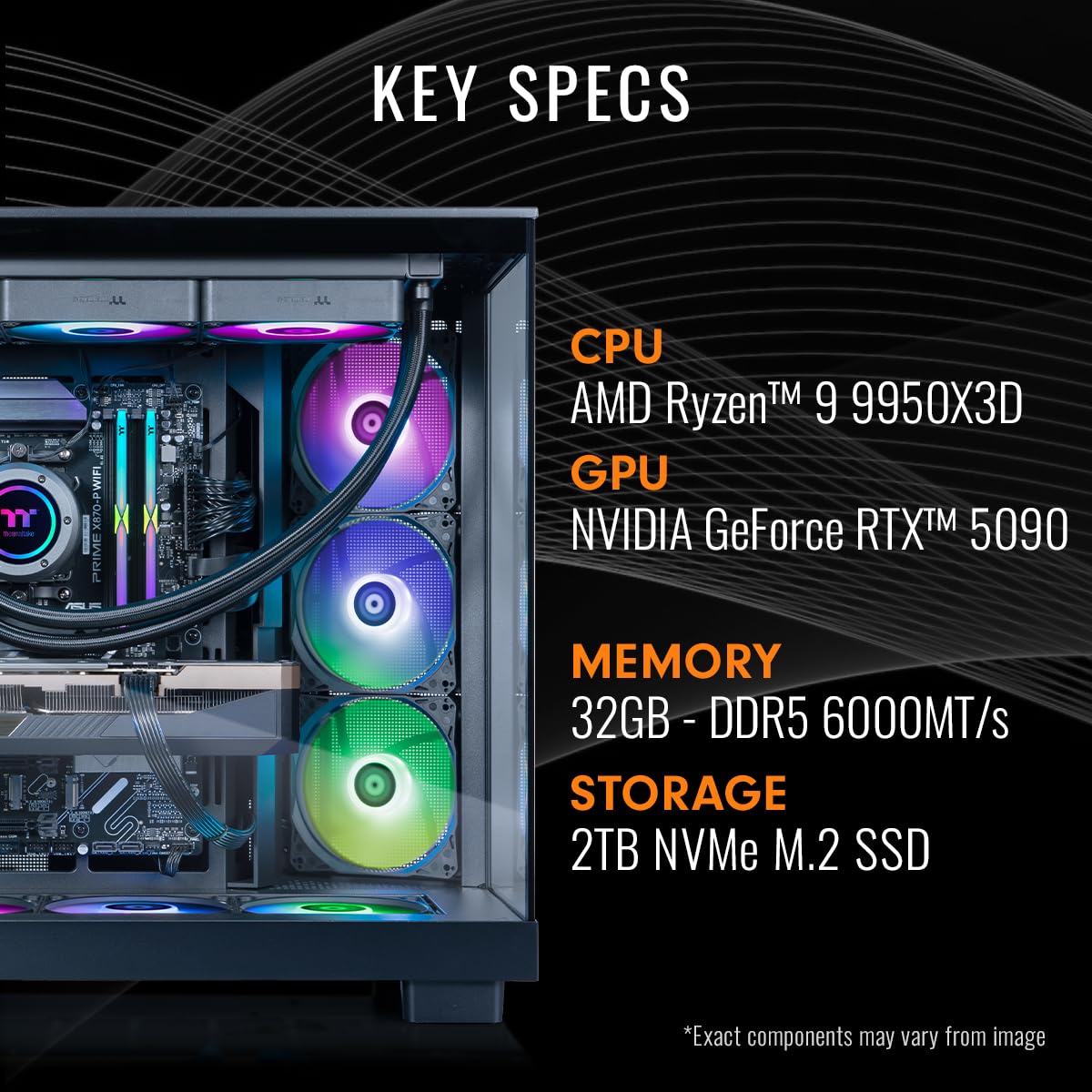 Amazon.com: Thermaltake LCGS View 9590-380XL Gaming Desktop (AMD