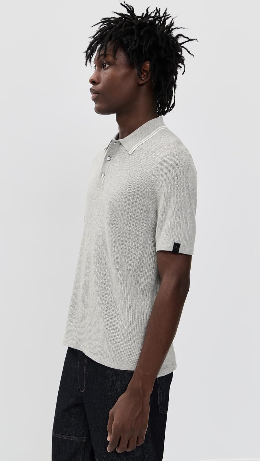 rag & bone Men's Harvey Tipped Polo - Image 4