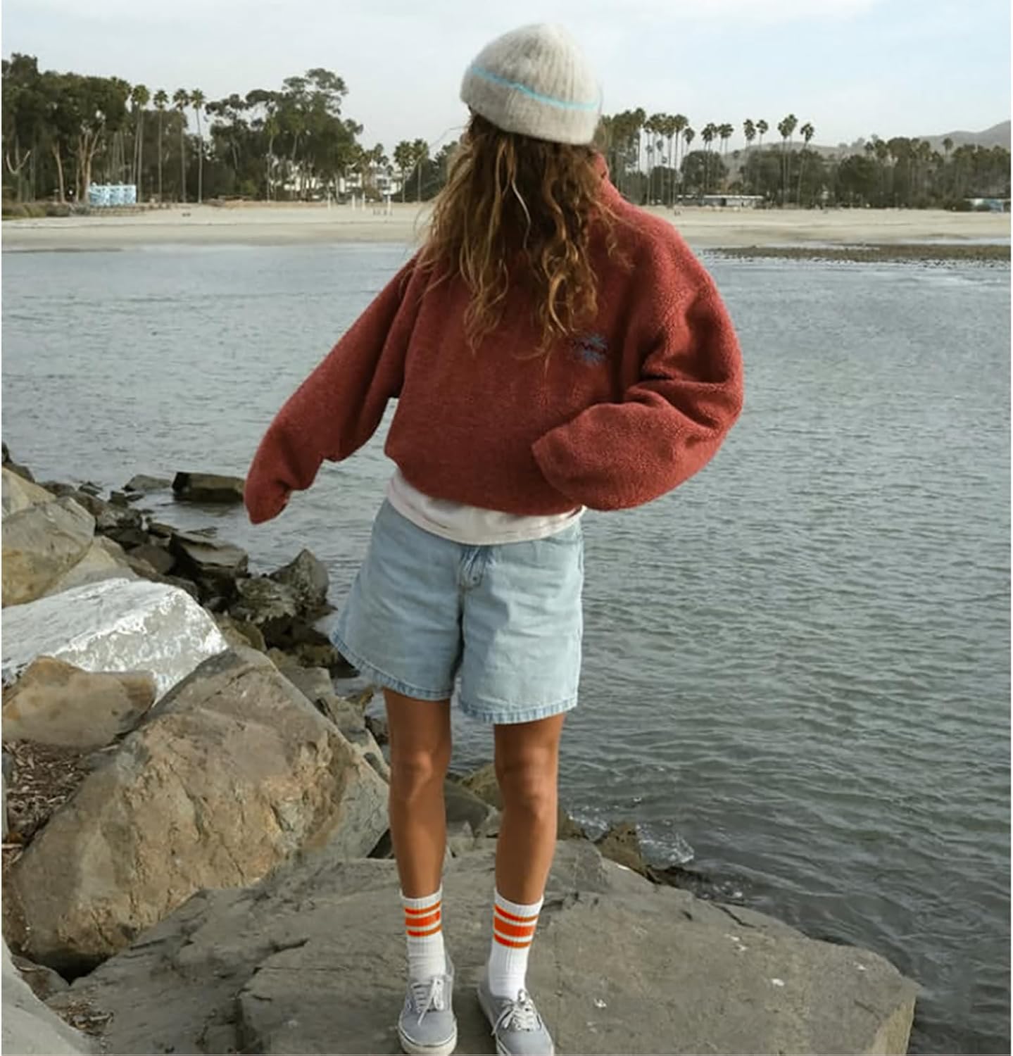 Fun Novelty Retro Striped Crew Socks For Women Sporty Calf Casual Cotton Tube Socks Women - Image 6