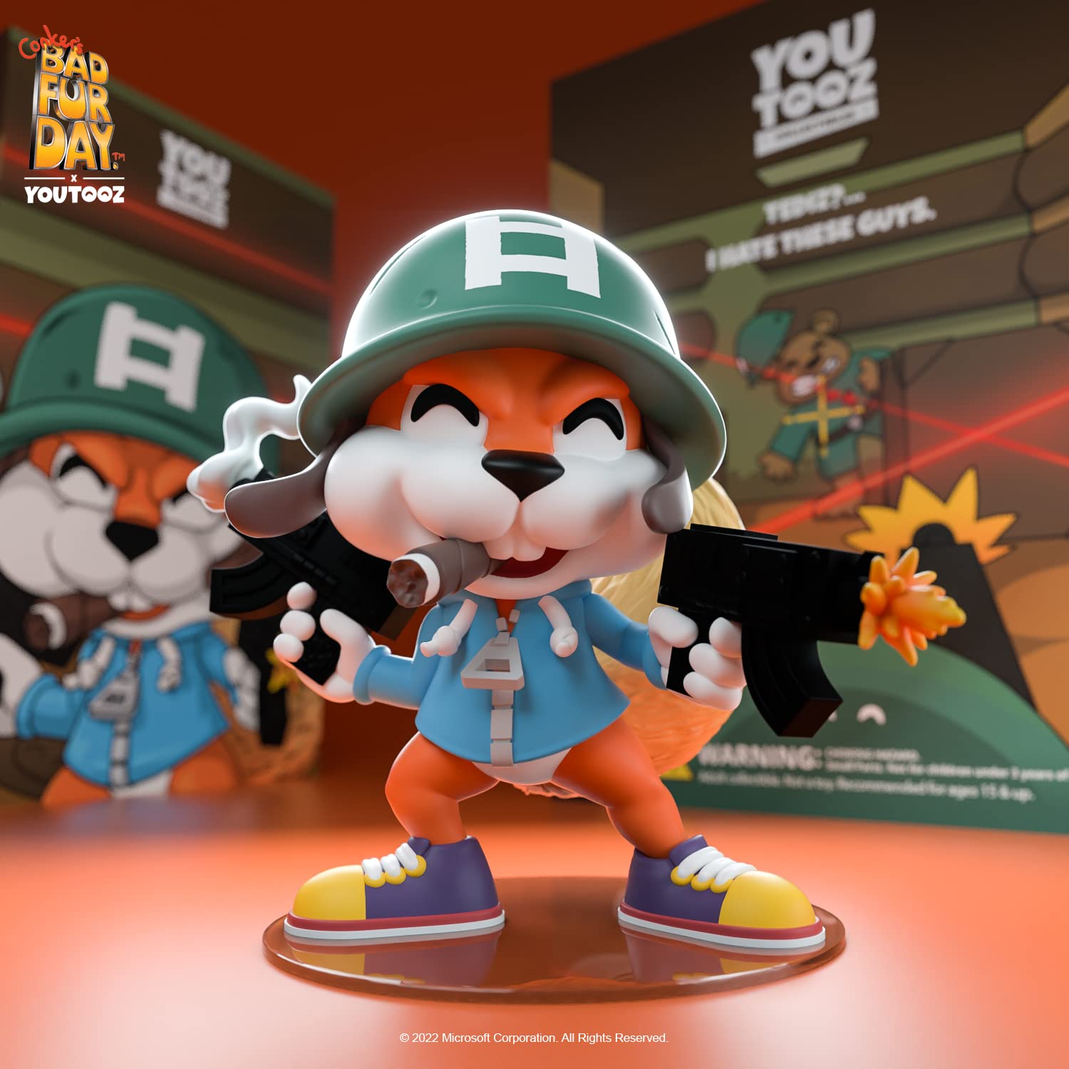 Youtooz Soldier Conker 3.9" Vinyl Figure, Official Licensed Collectible from Conkers Bad Fur Day Video Game, by Youtooz Conkers Bad Fur Day Collection