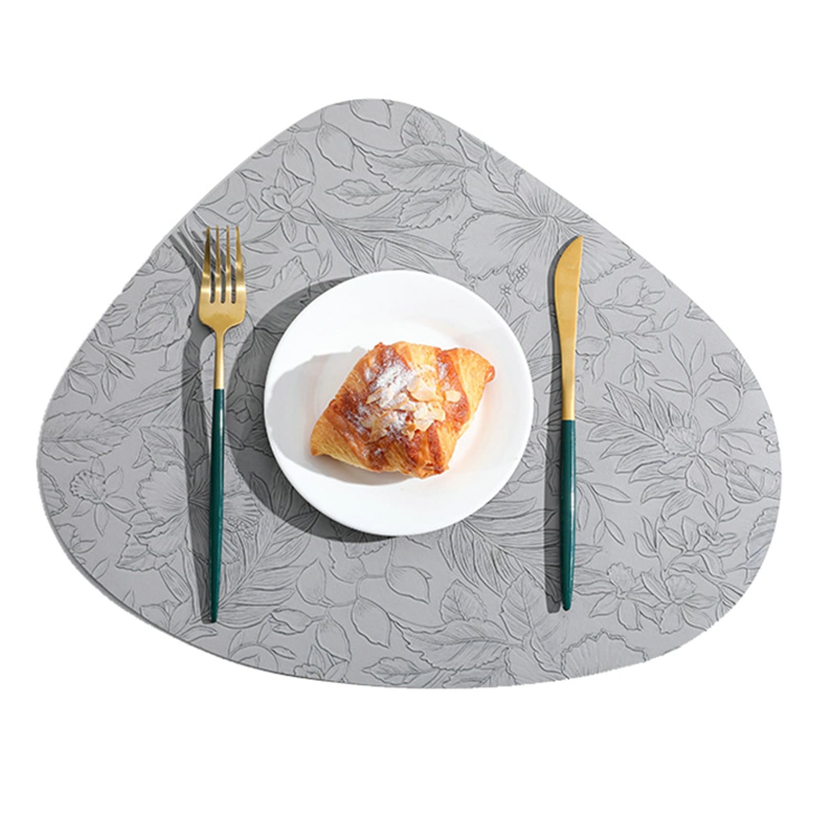 Set de table triangle simili cuir pour un mariage chic ou repas de fête