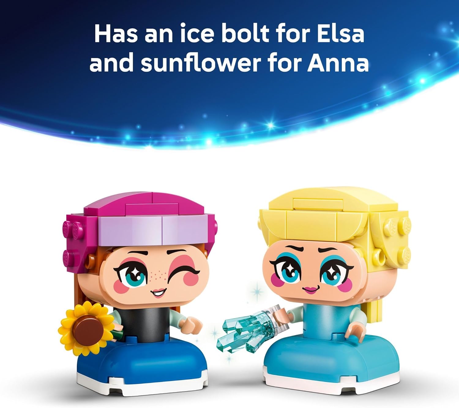 LEGO Disney Frozen Mini Anna & Elsa Toys - Building Set for Girls & Boys, Ages 5+ - Frozen Toys for Pretend Play or Bedroom Decor - Gifts for Birthdays - 43284
