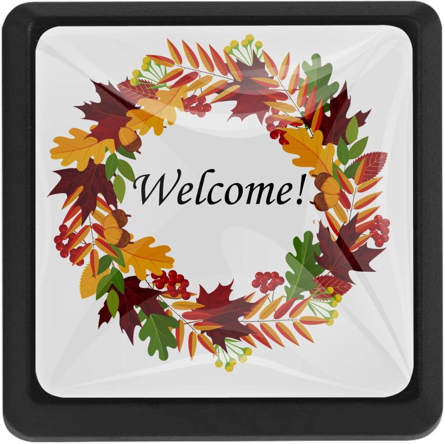 BUJOJUB and Autumn Maple Leaves, 3 Pieces Drawer Knobs, Drawer