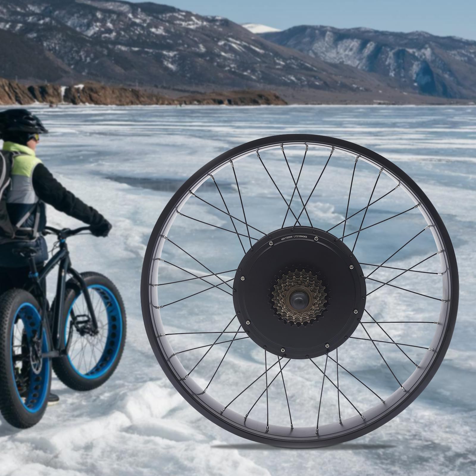 Kit di conversione per bicicletta elettrica 36 V 250 W 26" - Ruota anteriore - Motore anteriore