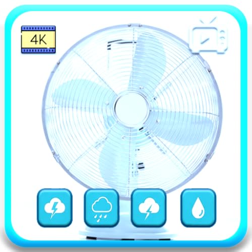 Ruido blanco del ventilador: sonidos relajantes para conciliar el sueño y permanecer dormido. Protector de pantalla para Fire TV.