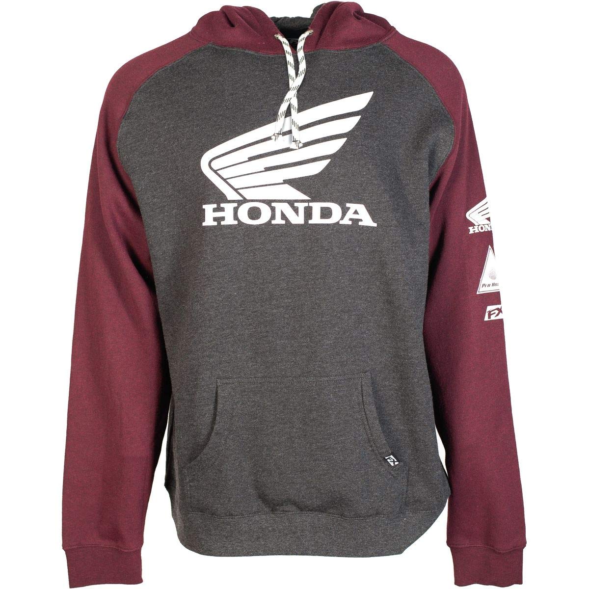 Factory Effex Honda Wing Hoody (XX-LARGE) (CHARCOAL/BURGUNDY)