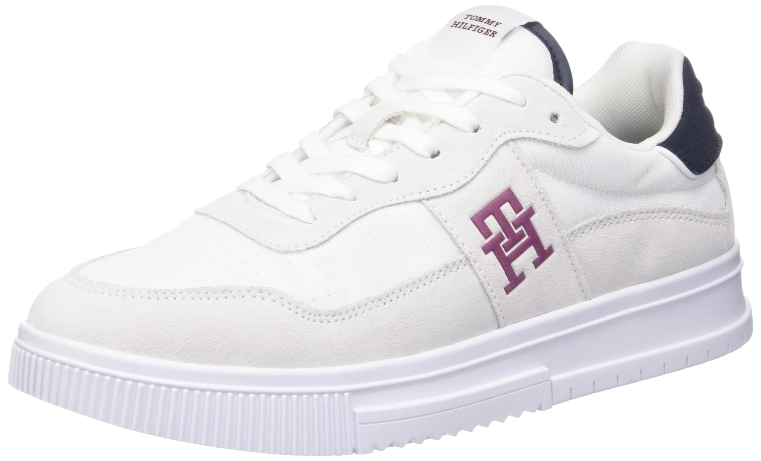 Tommy Hilfiger Zapatillas de Piel Cupsole con Cordones Blanco