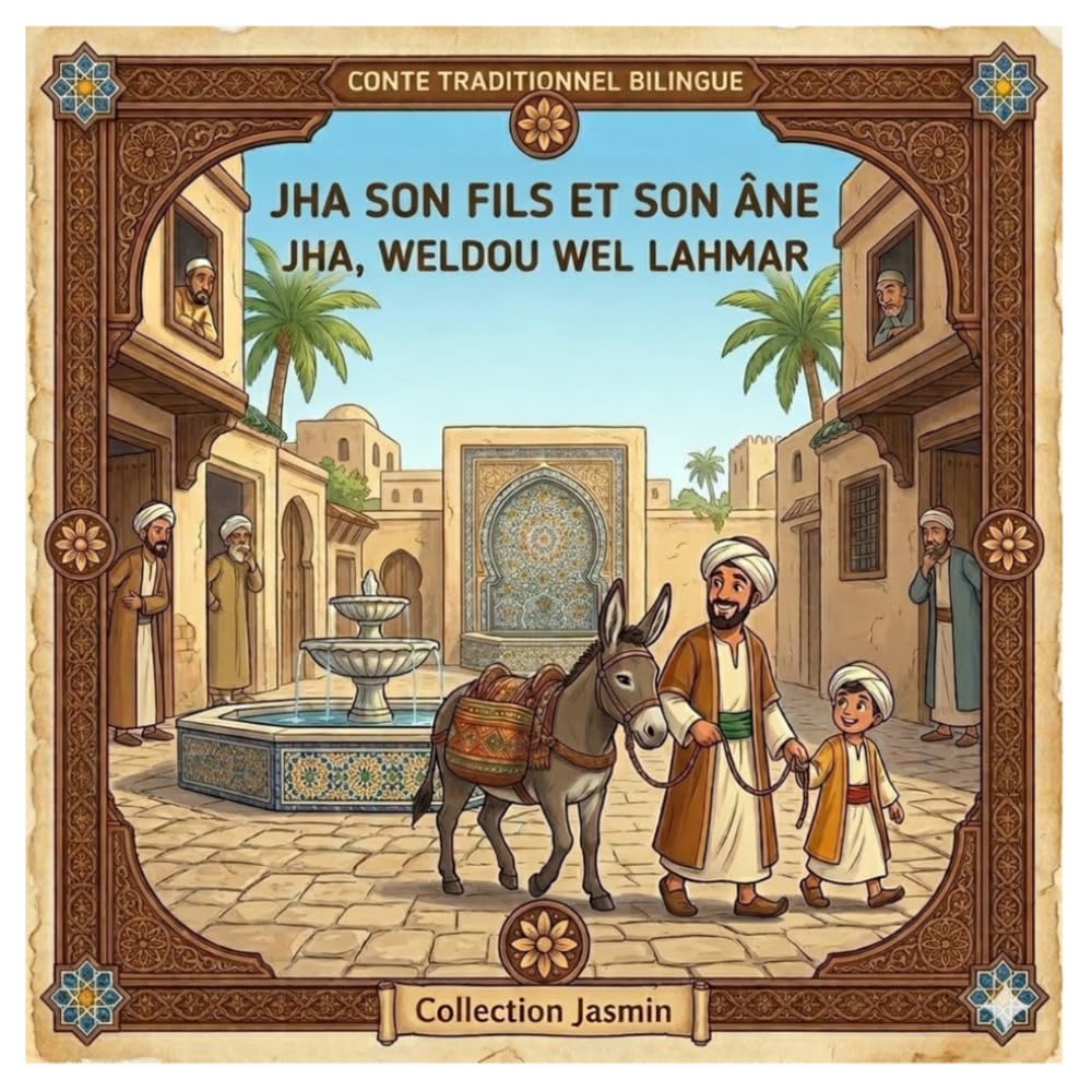 JHA,SON FILS & L'ÂNE: Conte bilingue français et derja Tunisien - Une légende de Tunisie (COLLECTION JASMIN)