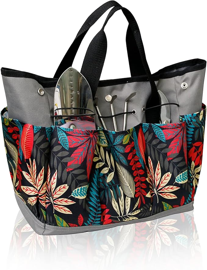 YGYQZ Gardening Tool Storage Bag with 9 Pockets Gardening Gifts for