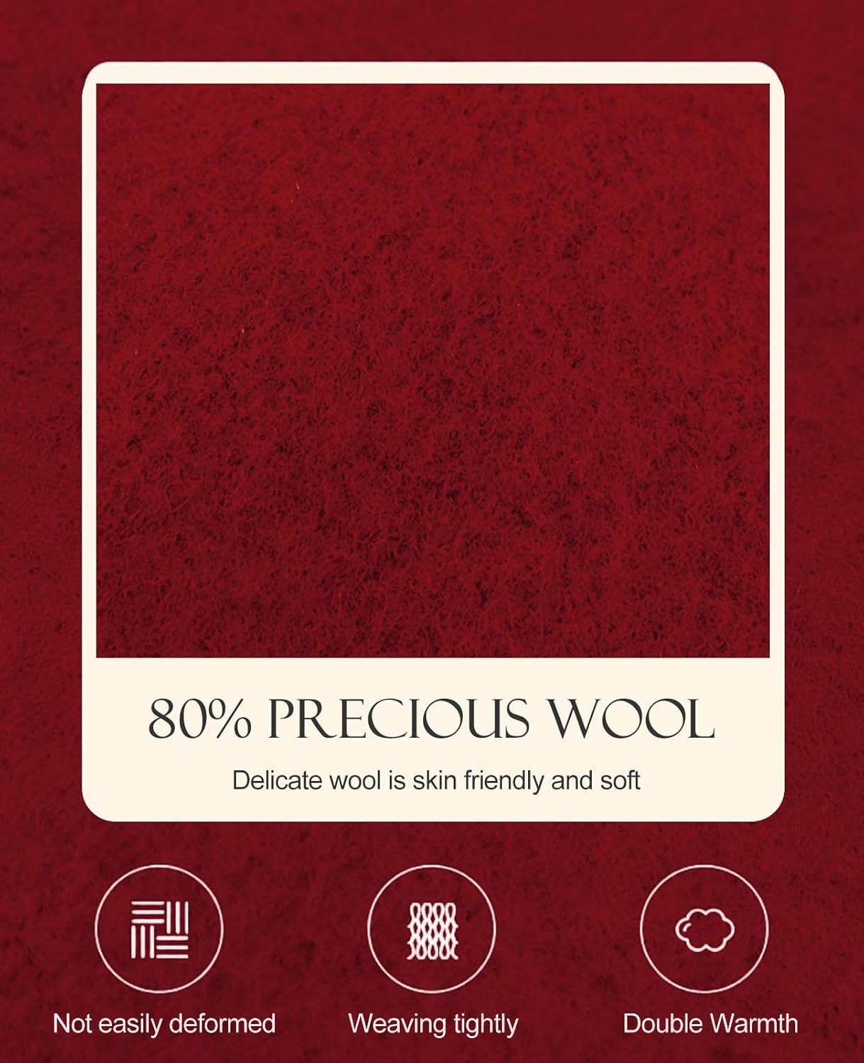 Wool Berets for Women - Classic French Beret Hats for Women and Kids, Solid Color Artist Style - Image 6