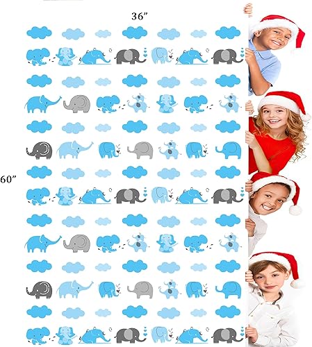 Miniatura 3 de ysmile Bolsa de regalo de plástico extra grande para baby shower, bolsa de regalo Elphant Jumbo 60 pulgadas Bolsa de regalo para niños de gran