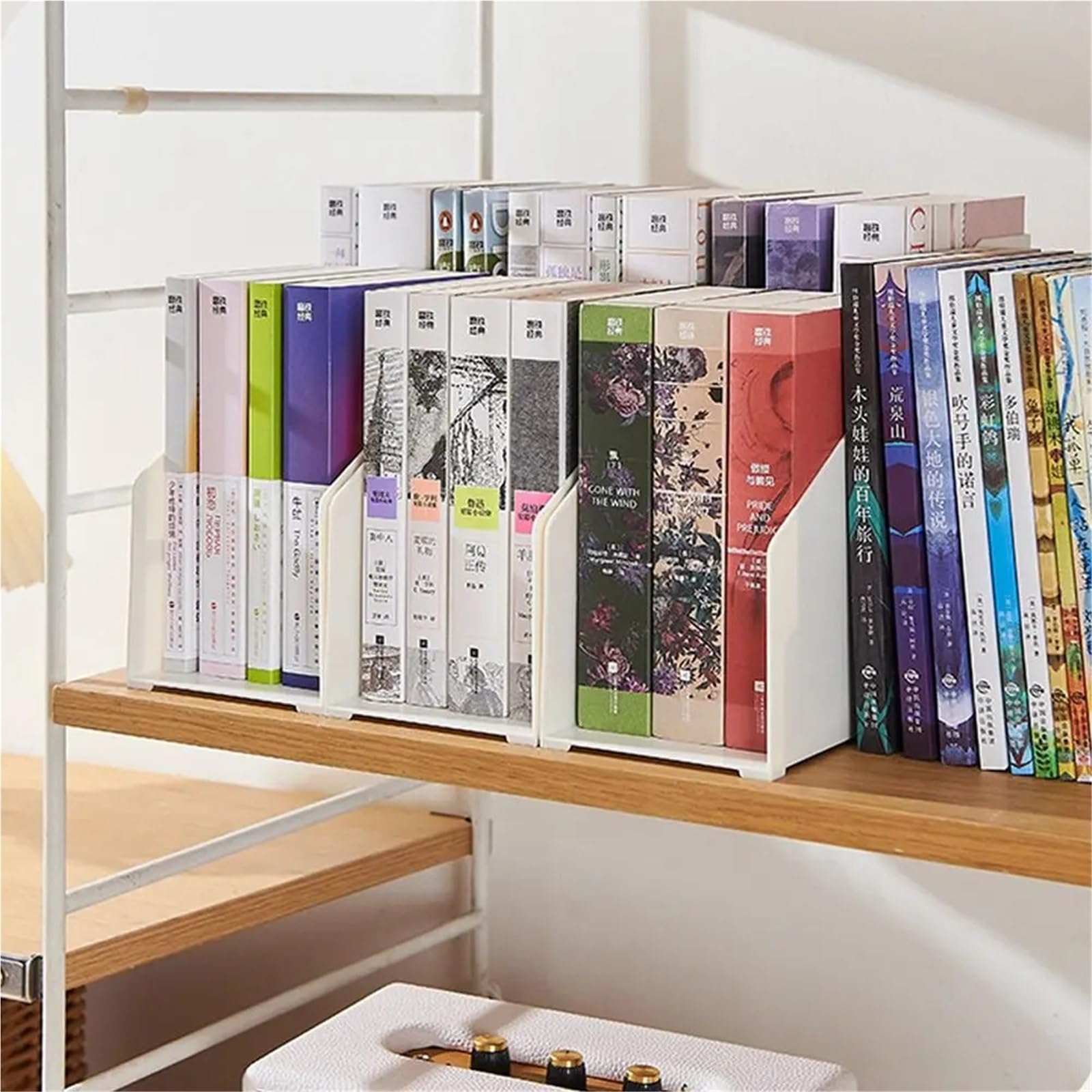 2 sujetalibros de plástico portátiles para Biblioteca