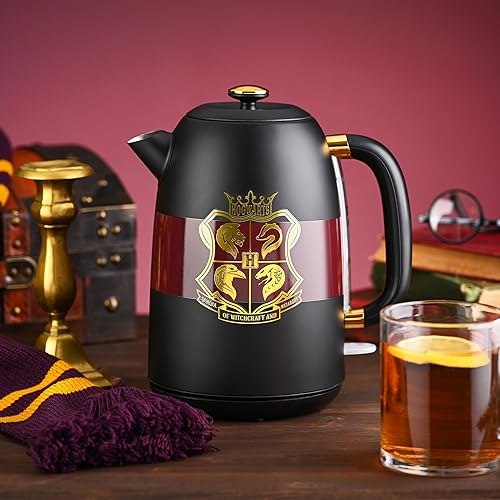 Miniatura 6 de Select Brands - Hervidor eléctrico Warner Brothers Harry Potter 1.7L 1500W - Cuenta con ventana de agua, apagado automático, protección contra
