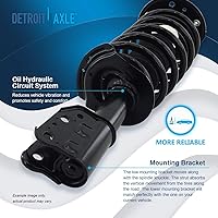 Vista 1822 de Detroit Axle - Kit de suspensión delantera de 10 piezas para Chevy Aveo Aveo5 Pontiac G3 Wave 2 Ready Struts Assembly 2 Enlaces de barra