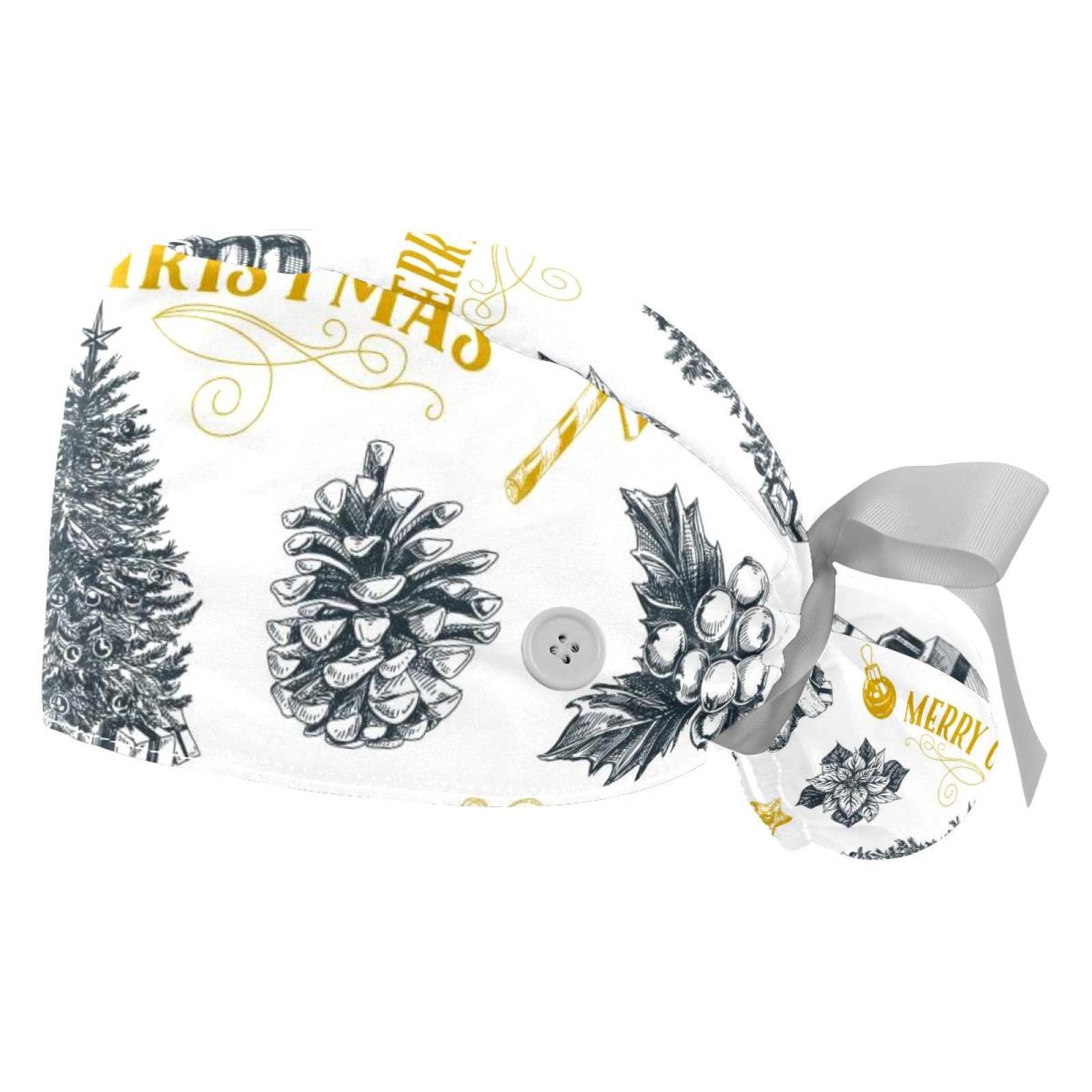 Chapeau de travail Joyeux Noël vintage JDEZ respirant lot de 2 - 7