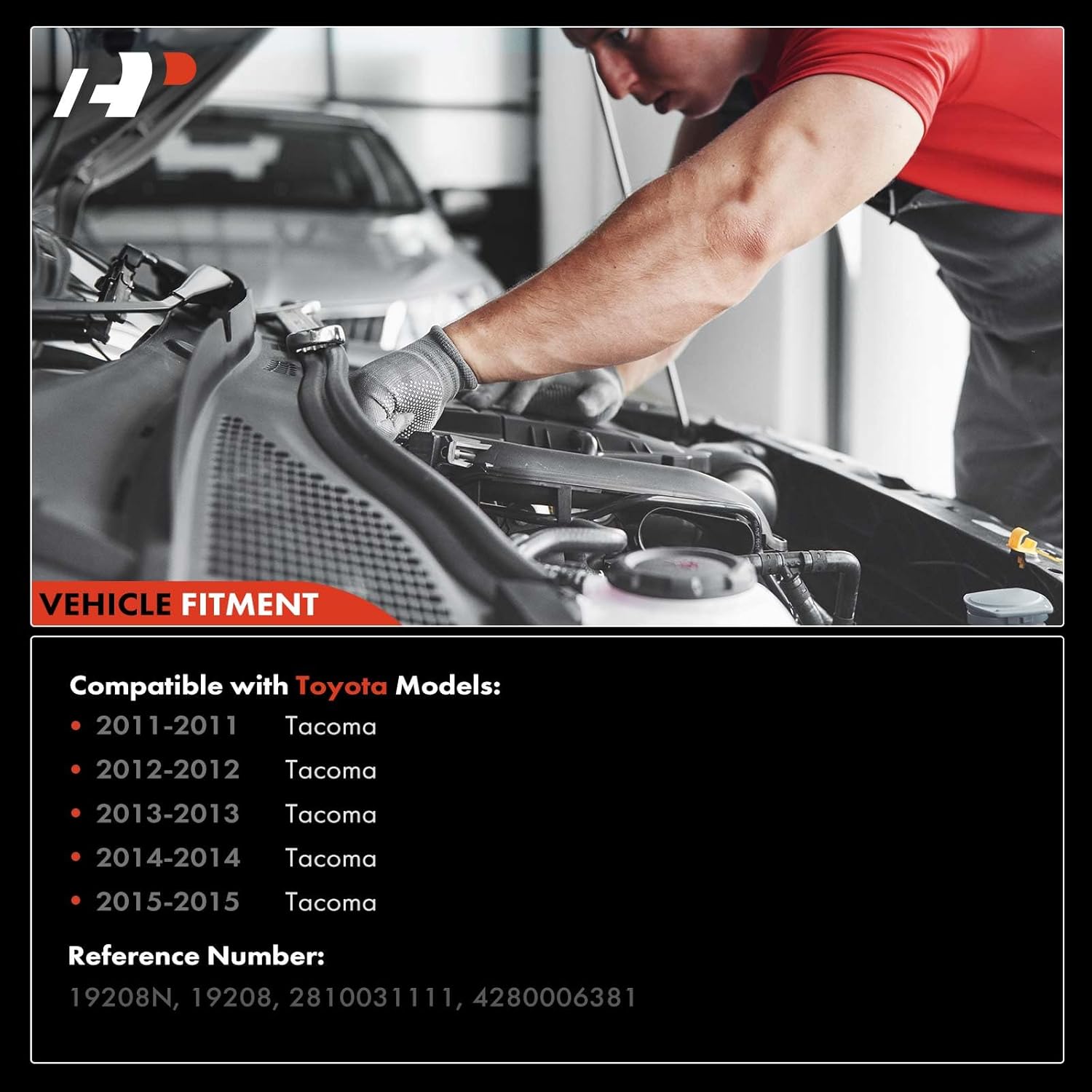 A-Premium Starter Motor Compatible with Toyota Tacoma 2011 2012 2013 2014 2015 4.0L, 12V 1.4KW 10-Teeth Clockwise, Replace# 2810031111, 4280006381