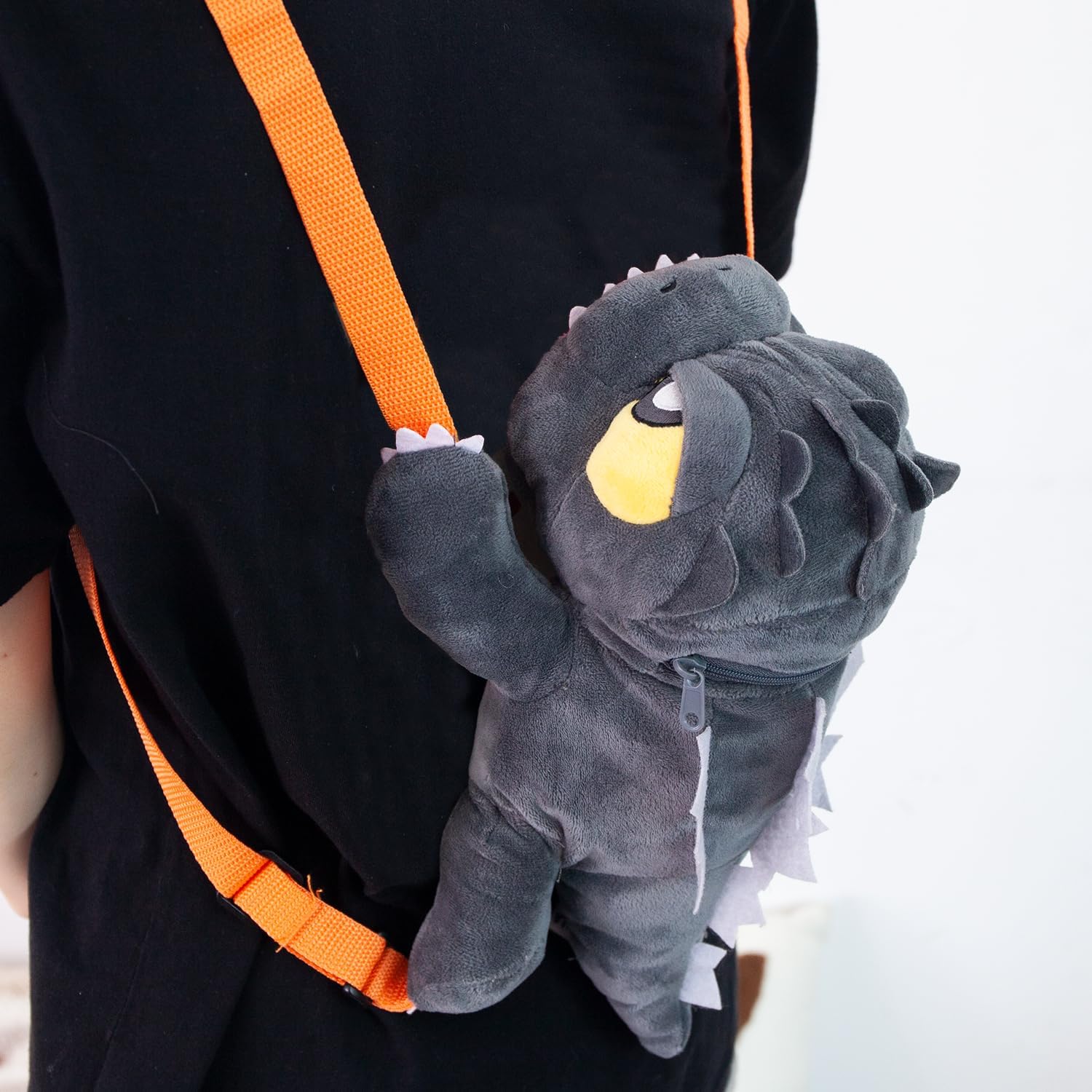 Freddy's Fanatic Dinosaur Kaiju Monster Backpack with Orange Straps