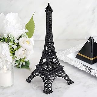 Efavormart 10" | Black | Eiffel Tower Centerpiece | Eiffel Tower Cake Topper | Decorative Figurine