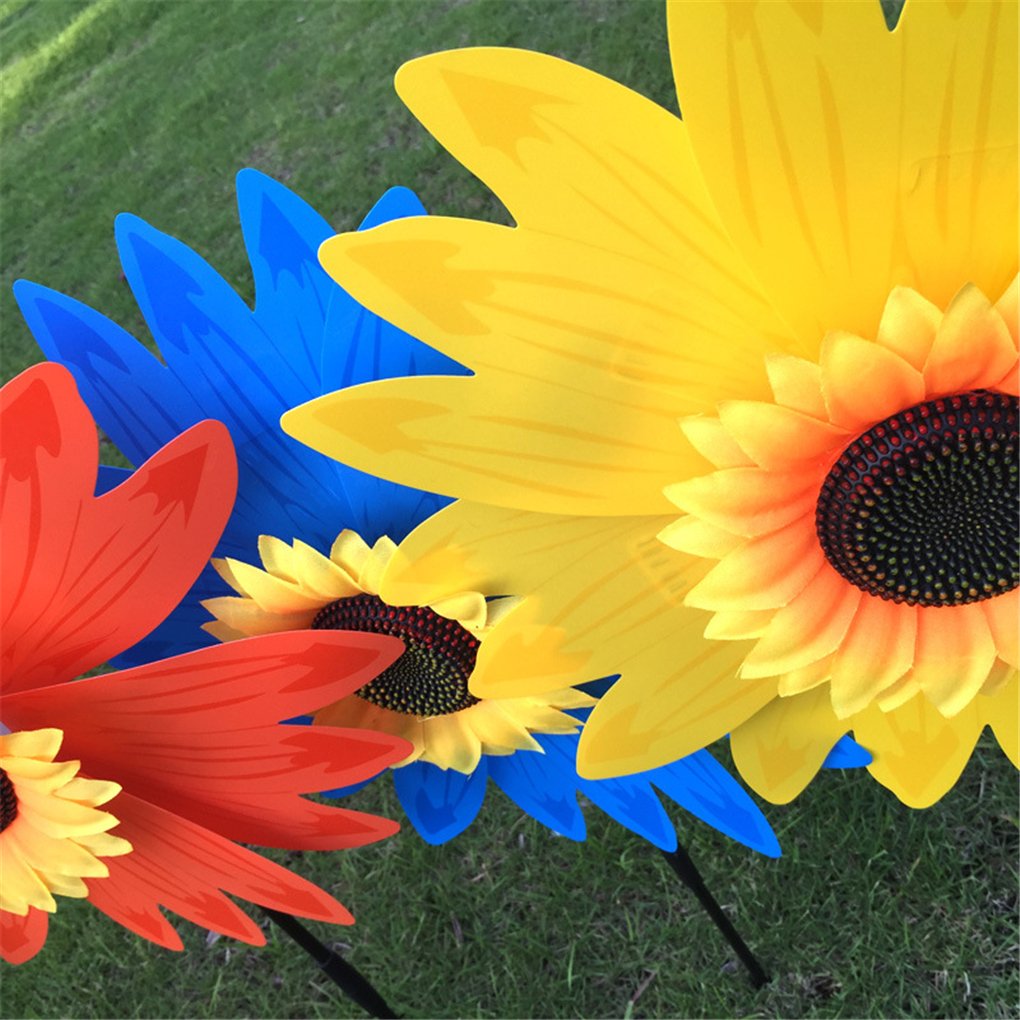 3PCS Bird Scarers Windmills for Children, Wind Spinner Set for Lawn Decor, for Kids or Decorating Yard, Stake Lawn - Image 2