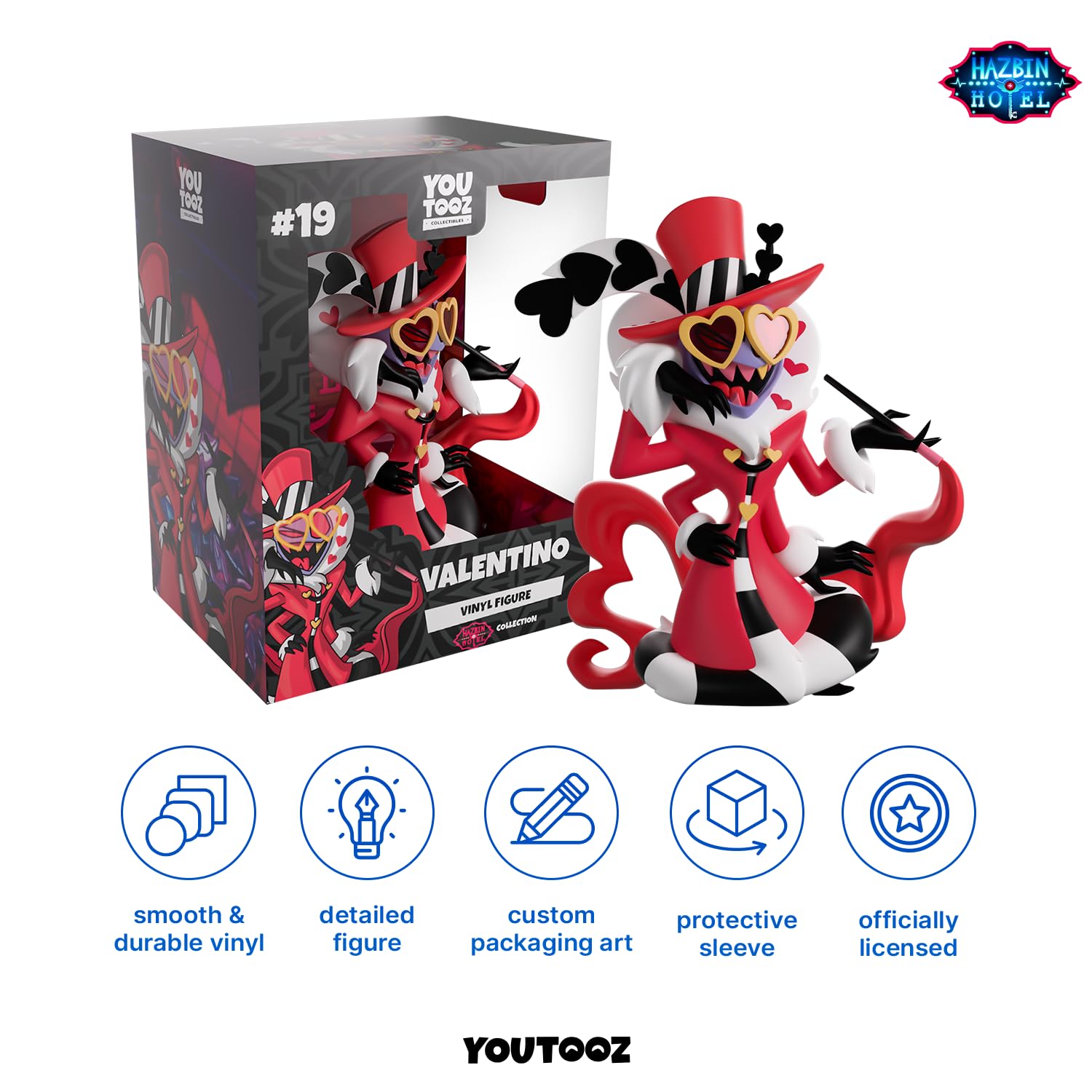 ハズビンホテル ヴァレンティノ セット Amazon.co.jp: Youtooz Valentino ビニールフィギュア 4.6インチ、公式