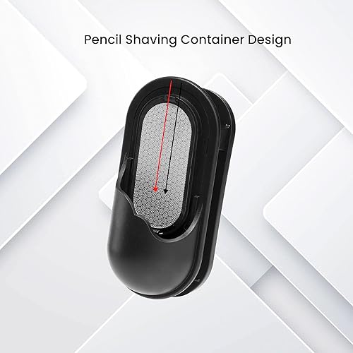 Miniatura 5 de NUOMI Un paquete de un molinillo de plomo con clip de pintura, puntero de lápiz portátilsacapuntas de punta de carbón reutilizable para artistas